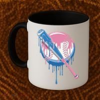 Baseball Drip Bat softball and Baseball sport Player Gift Coffee Mug thumb 2