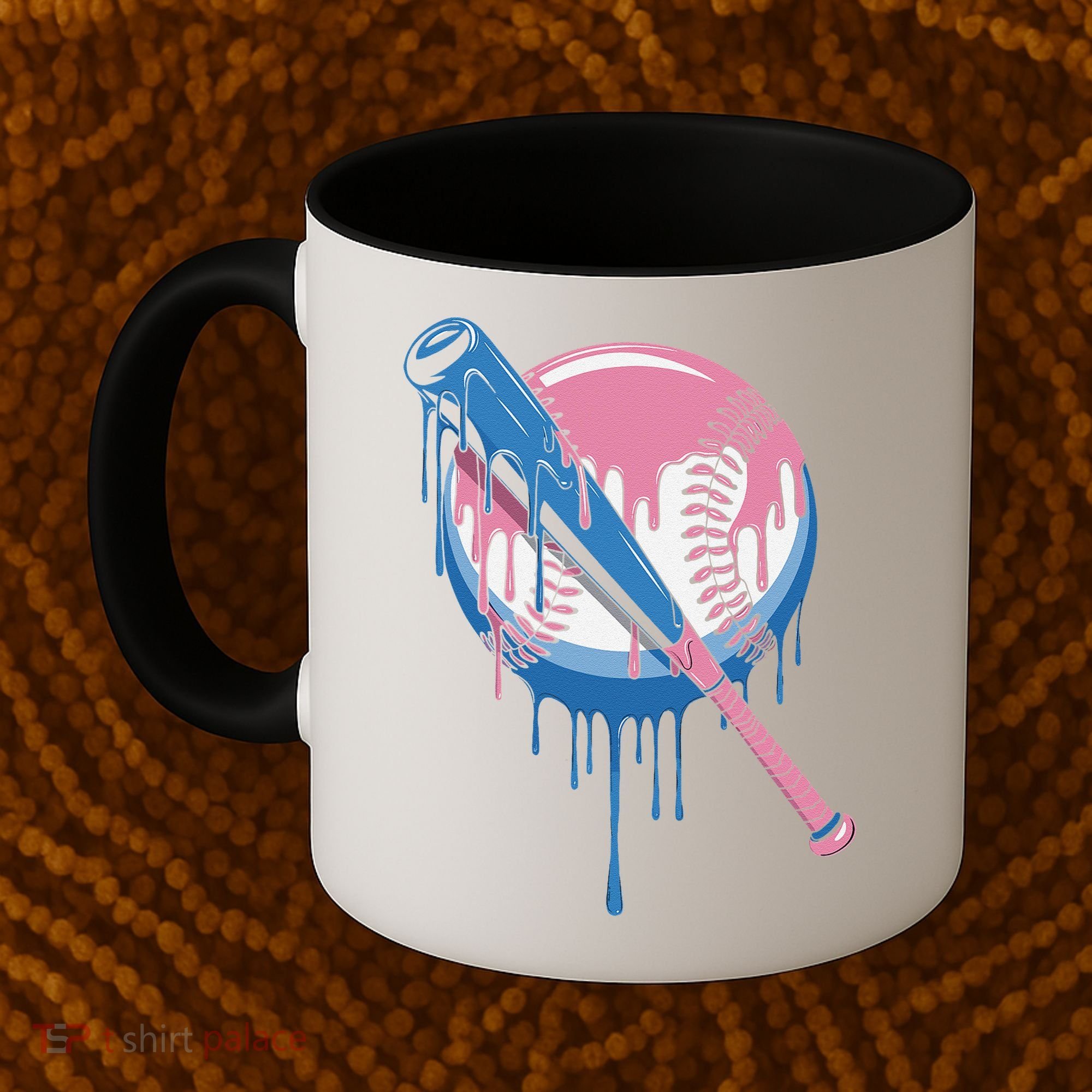 Baseball Drip Bat softball and Baseball sport Player Gift Coffee Mug