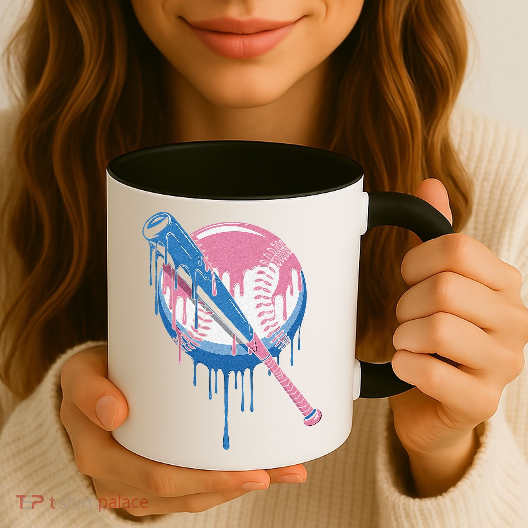 Baseball Drip Bat softball and Baseball sport Player Gift Coffee Mug