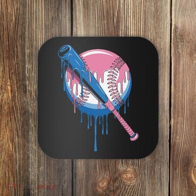 Baseball Drip Bat softball and Baseball sport Player Gift Coaster