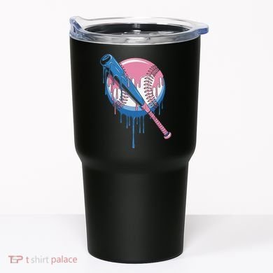 Baseball Drip Bat softball and Baseball sport Player Gift Tumbler