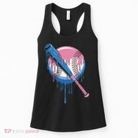 Baseball Drip Bat softball and Baseball sport Player Gift Women's Tank Top thumb 0