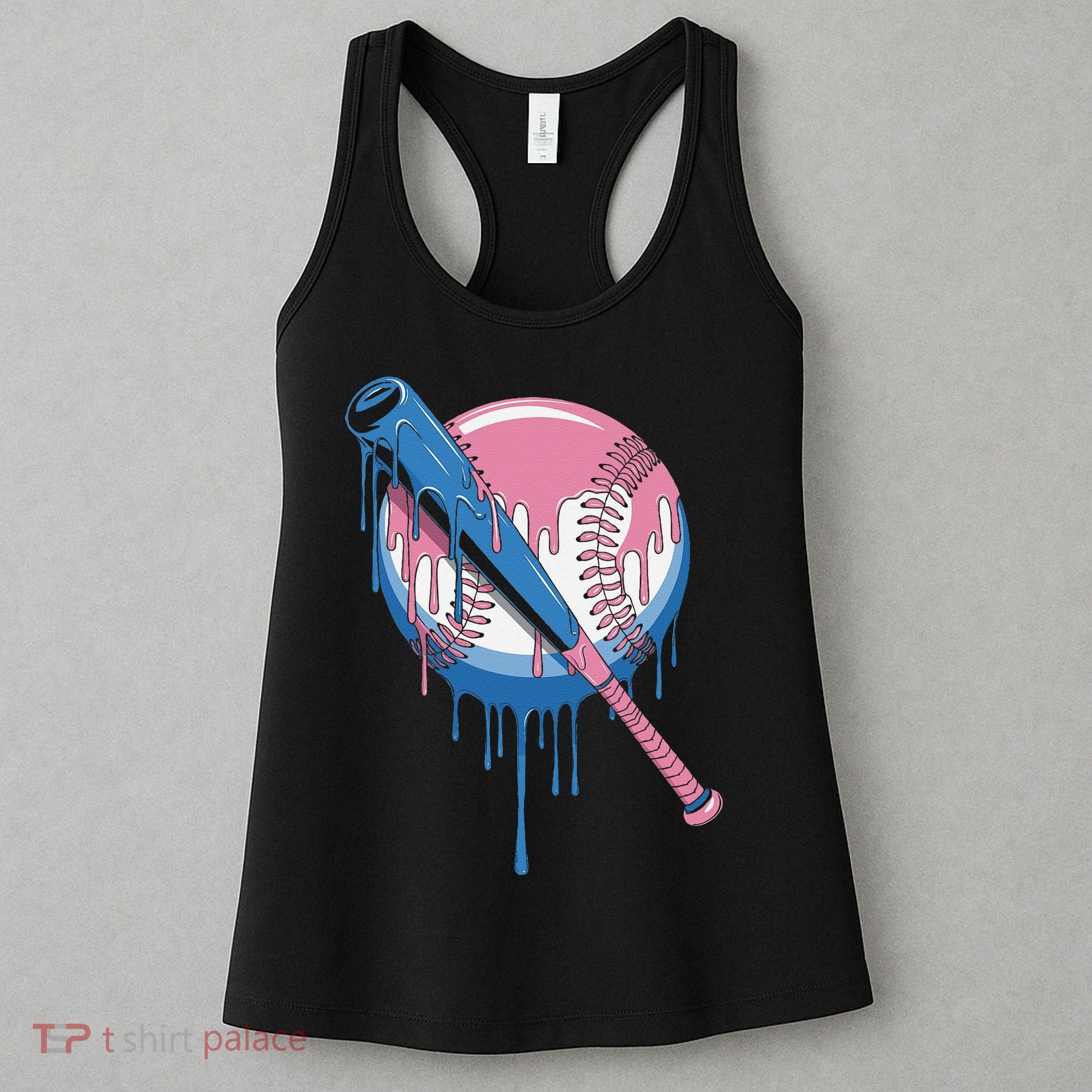 Baseball Drip Bat softball and Baseball sport Player Gift Women's Tank Top
