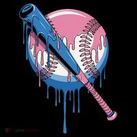 Baseball Drip Bat softball and Baseball sport Player Gift Tank Top thumb 6