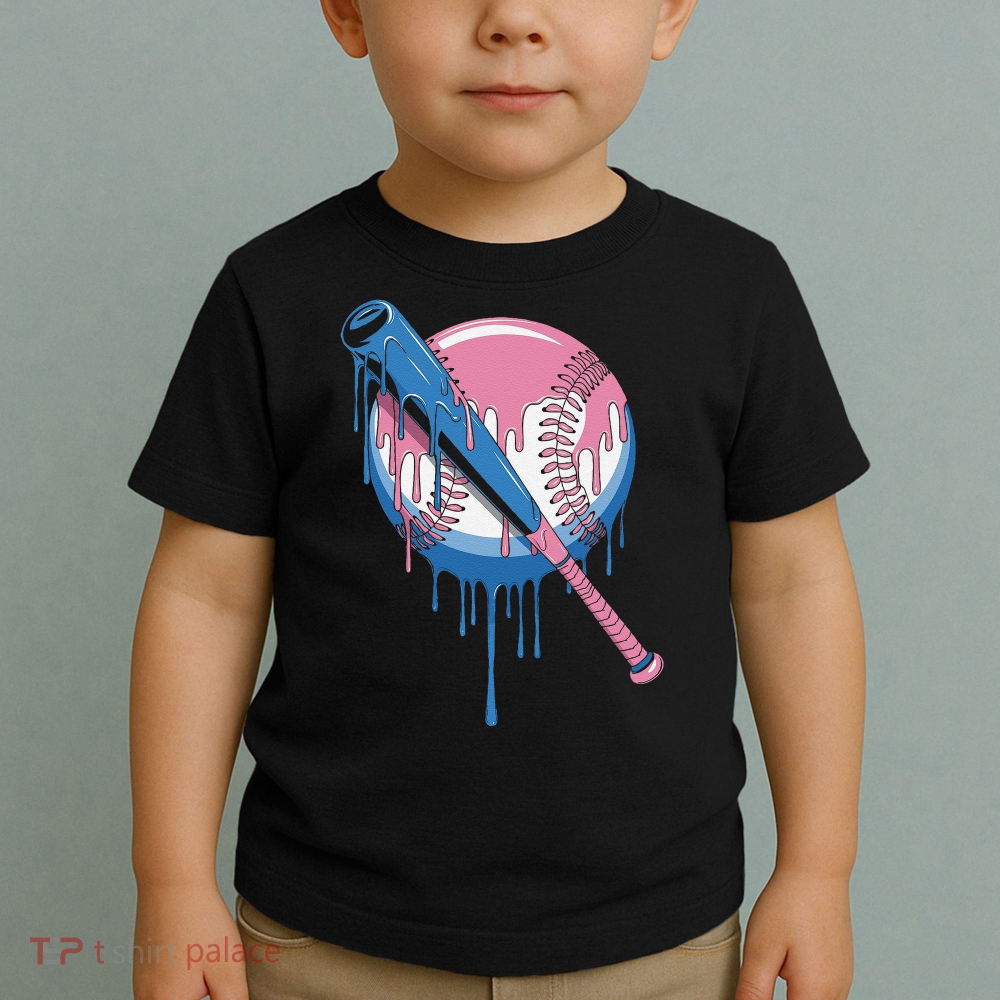 Baseball Drip Bat softball and Baseball sport Player Gift Toddler T-Shirt