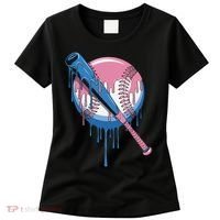 Baseball Drip Bat softball and Baseball sport Player Gift Women's T-Shirt thumb 0