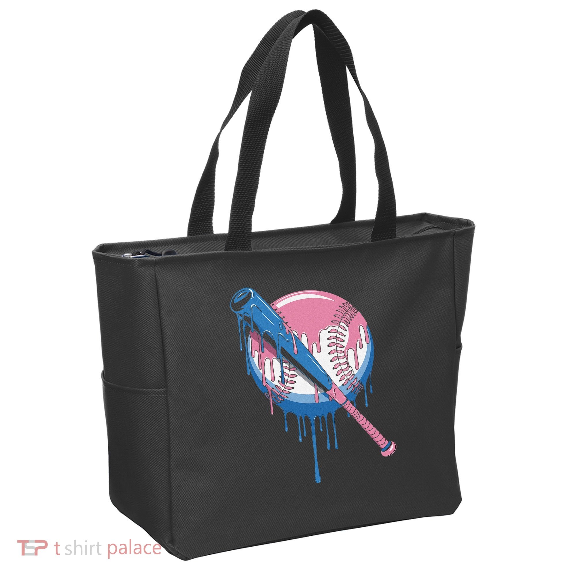 Baseball Drip Bat softball and Baseball sport Player Gift Tote Bag