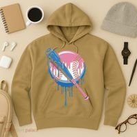 Baseball Drip Bat softball and Baseball sport Player Gift Hoodie thumb 3