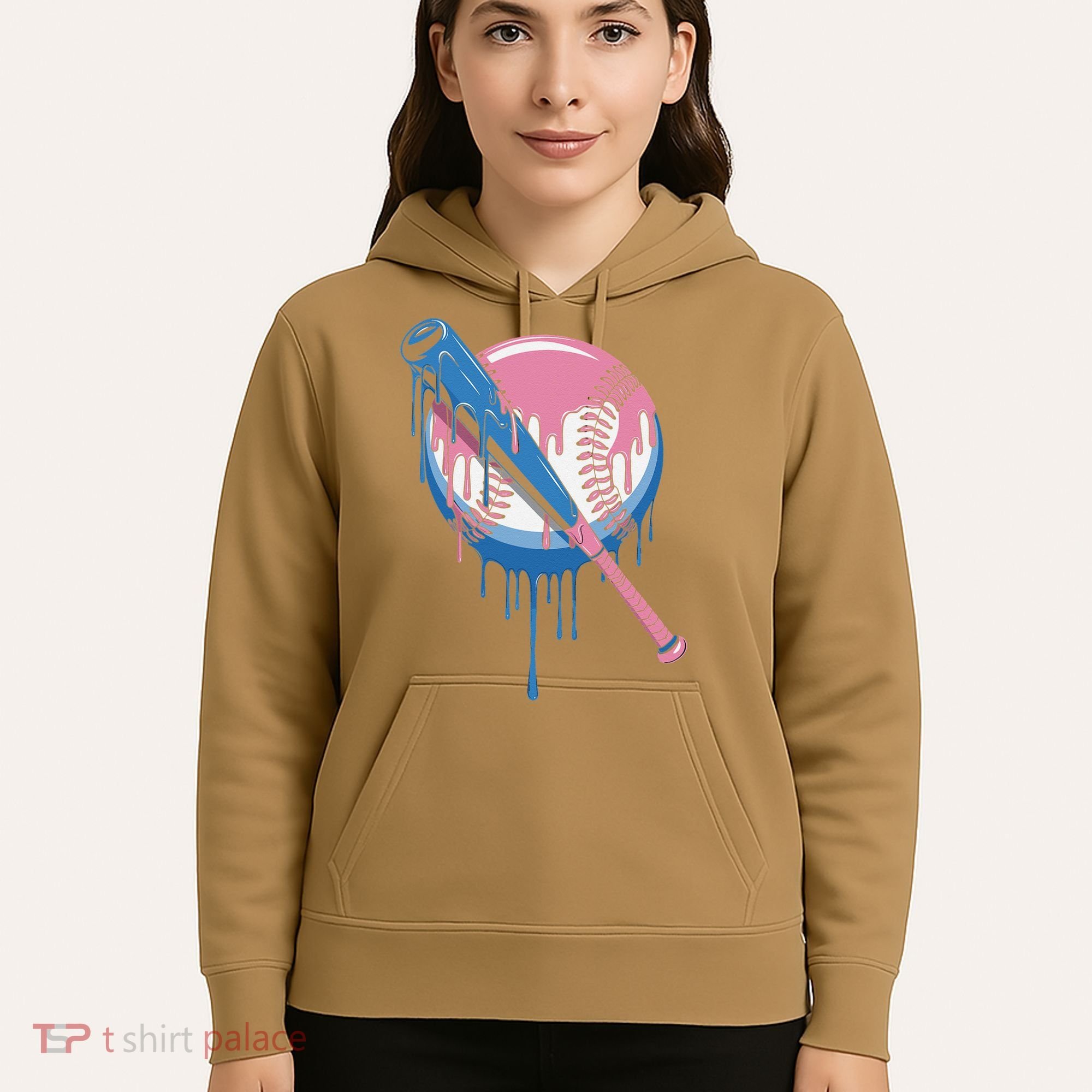 Baseball Drip Bat softball and Baseball sport Player Gift Hoodie