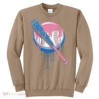 Baseball Drip Bat softball and Baseball sport Player Gift Sweatshirt thumb 0
