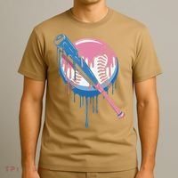 Baseball Drip Bat softball and Baseball sport Player Gift T-Shirt thumb 3