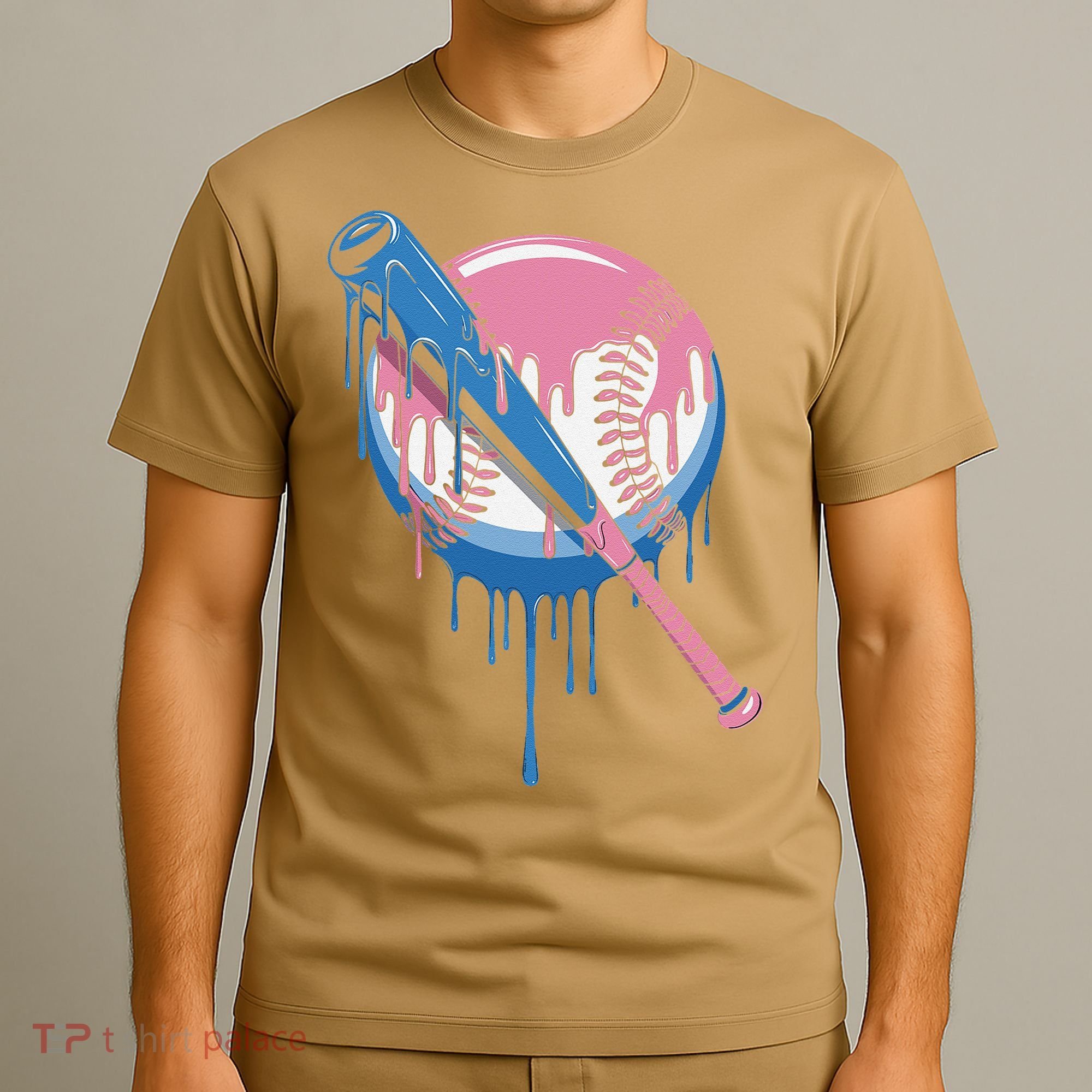 Baseball Drip Bat softball and Baseball sport Player Gift T-Shirt