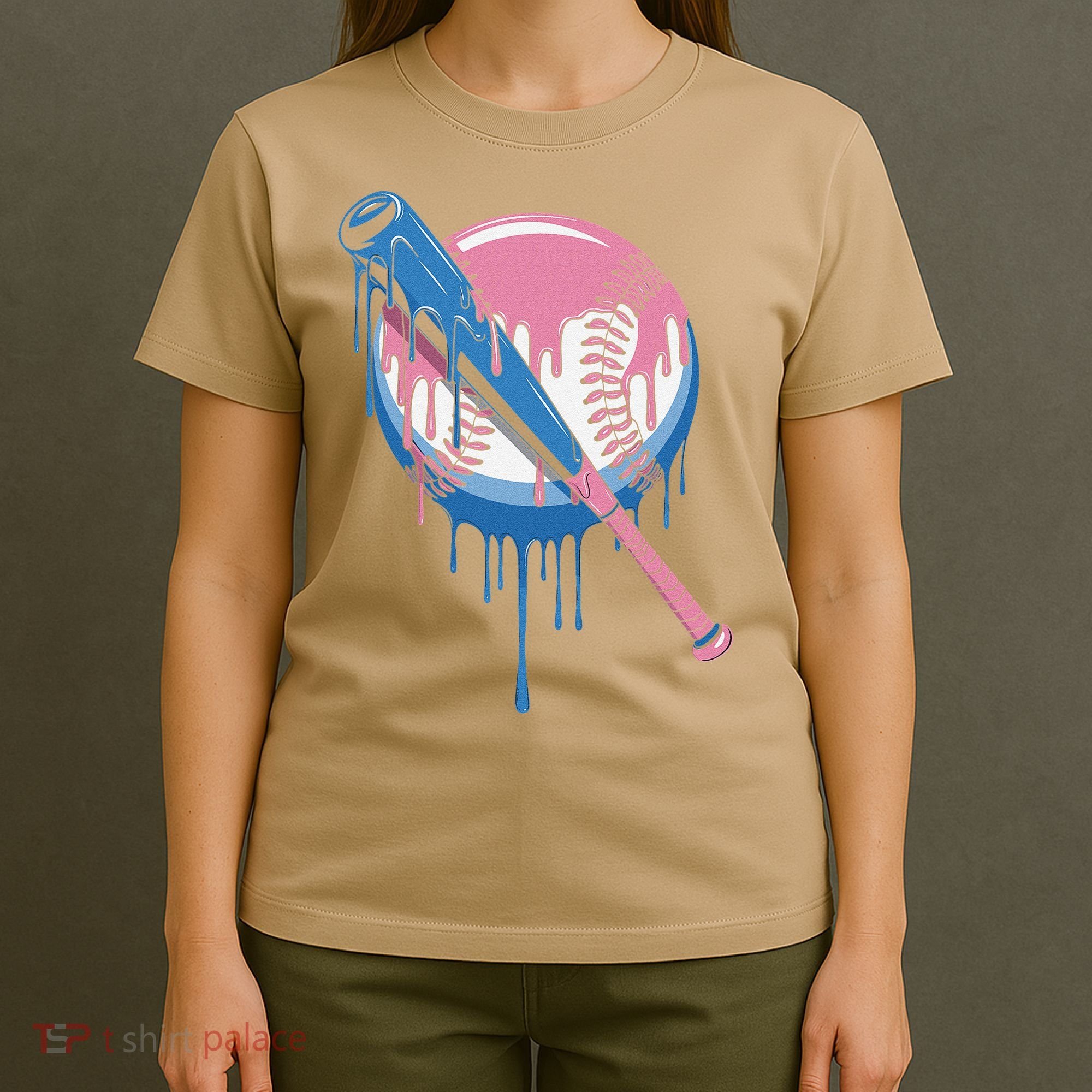 Baseball Drip Bat softball and Baseball sport Player Gift T-Shirt