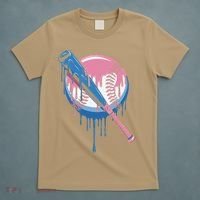 Baseball Drip Bat softball and Baseball sport Player Gift T-Shirt thumb 5