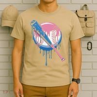 Baseball Drip Bat softball and Baseball sport Player Gift T-Shirt thumb 6