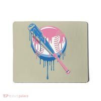 Baseball Drip Bat softball and Baseball sport Player Gift Mousepad thumb 0
