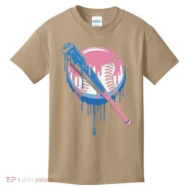 Baseball Drip Bat softball and Baseball sport Player Gift Kids T-Shirt