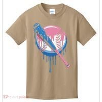 Baseball Drip Bat softball and Baseball sport Player Gift Kids T-Shirt thumb 0