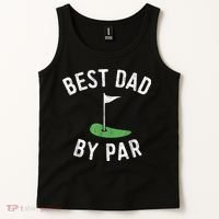 Best Dad By Par Funny Golf Fathers Day Gift Daddy Tank Top thumb 2