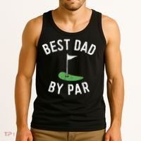 Best Dad By Par Funny Golf Fathers Day Gift Daddy Tank Top thumb 3