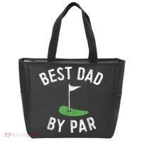 Best Dad By Par Funny Golf Fathers Day Gift Daddy Tote Bag thumb 0