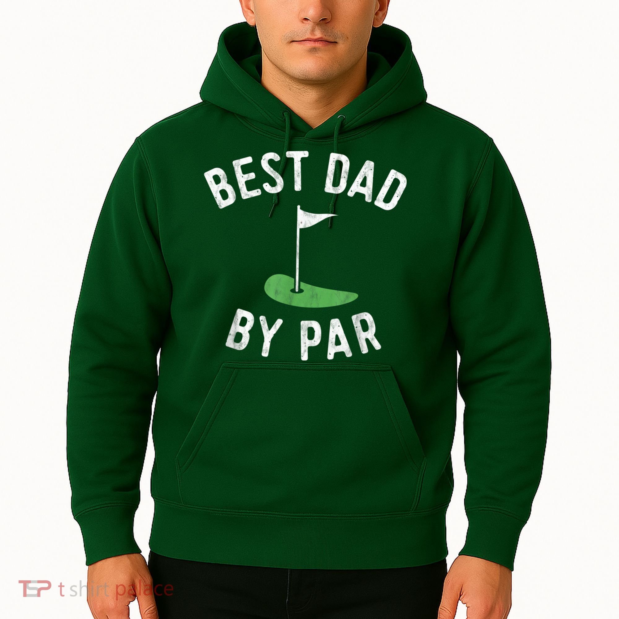 Best Dad By Par Funny Golf Fathers Day Gift Daddy Hoodie