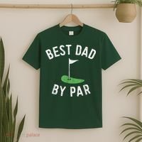Best Dad By Par Funny Golf Fathers Day Gift Daddy T-Shirt thumb 2