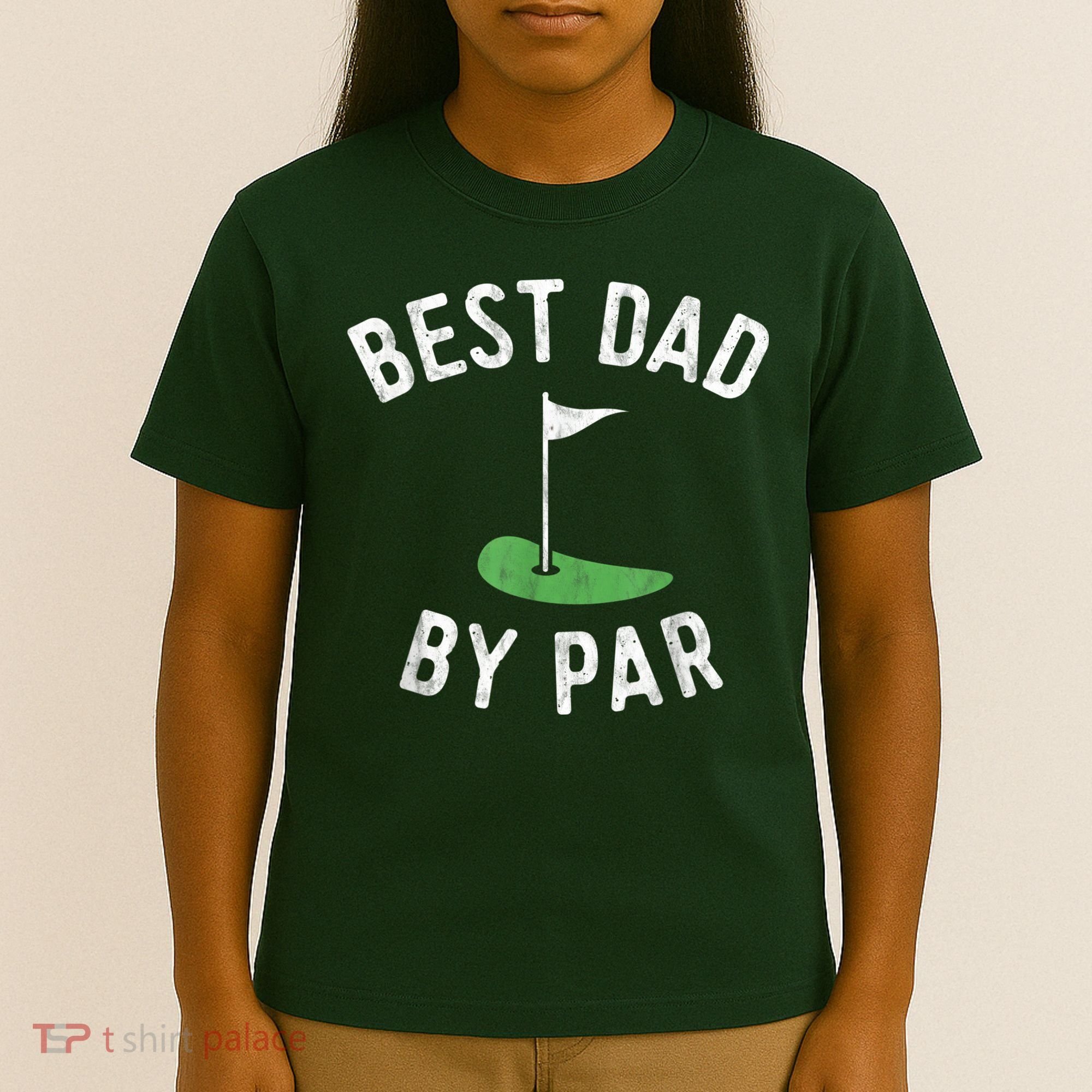 Best Dad By Par Funny Golf Fathers Day Gift Daddy T-Shirt