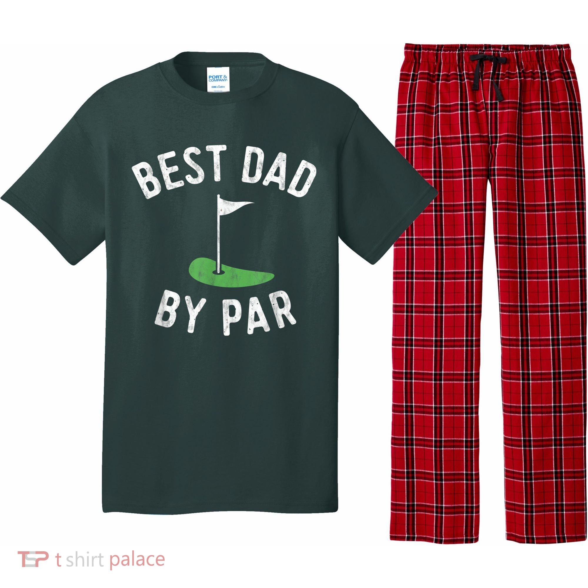 Best Dad By Par Funny Golf Fathers Day Gift Daddy Pajama Set