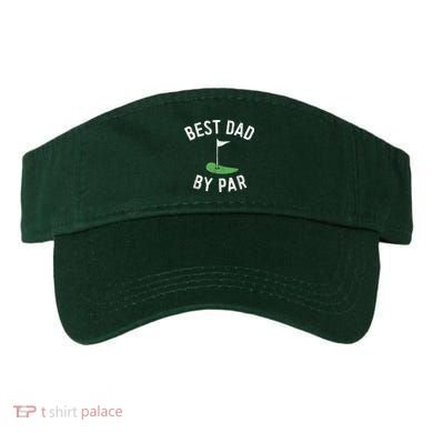 Best Dad By Par Funny Golf Fathers Day Gift Daddy Visor