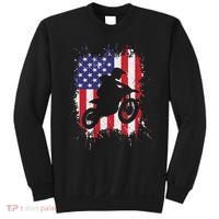 Best Dirt Bike For Dirtbike Racing Us Flag Biker Sweatshirt thumb 0