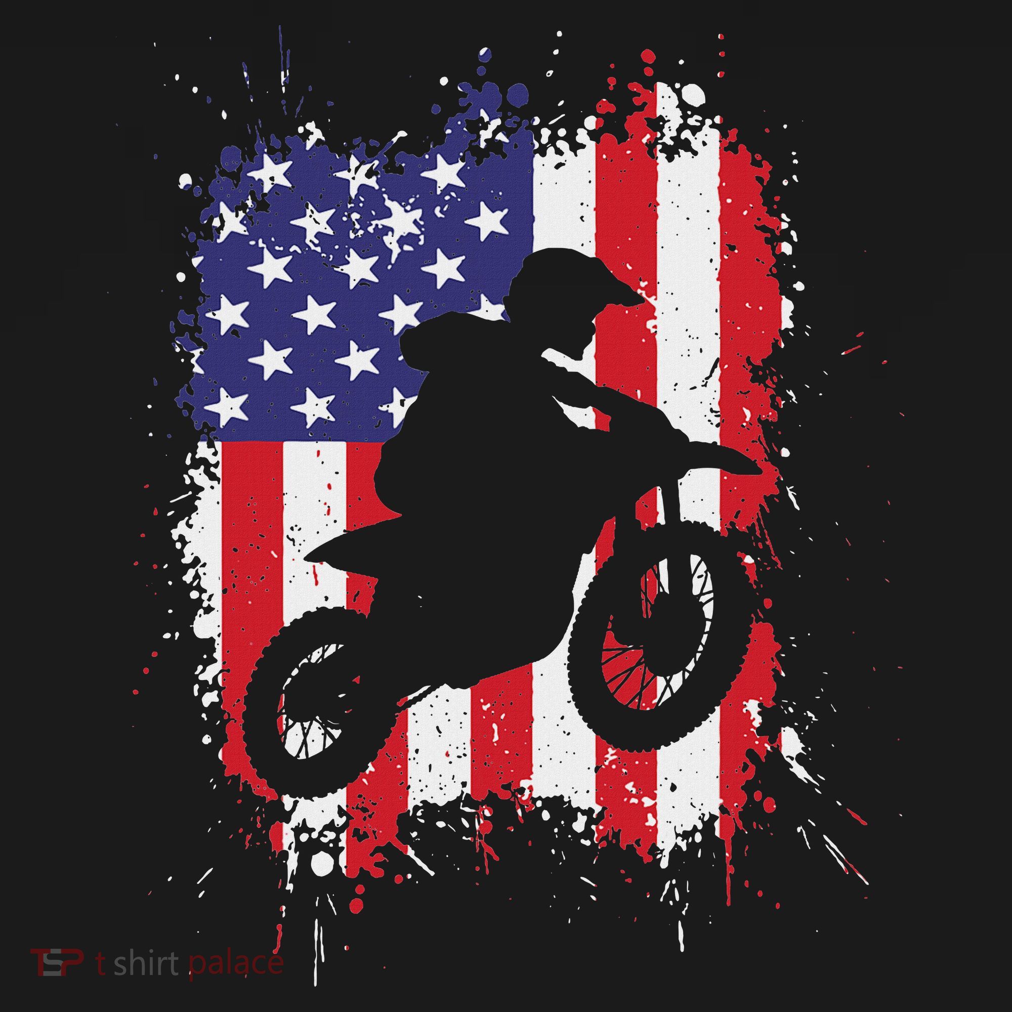 Best Dirt Bike For Dirtbike Racing Us Flag Biker Sweatshirt