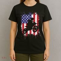 Best Dirt Bike For Dirtbike Racing Us Flag Biker T-Shirt thumb 4