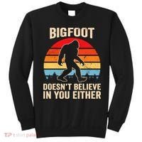 Bigfoot Doesnt Believe In You Either Bigfoot Doesn't Plus Size Sweatshirt thumb 0