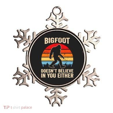Bigfoot Doesnt Believe In You Either Bigfoot Doesn't Plus Size Ornament