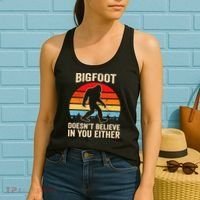 Bigfoot Doesnt Believe In You Either Bigfoot Doesn't Plus Size Women's Tank Top thumb 2
