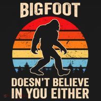 Bigfoot Doesnt Believe In You Either Bigfoot Doesn't Plus Size Women's Tank Top thumb 5