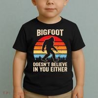 Bigfoot Doesnt Believe In You Either Bigfoot Doesn't Plus Size Toddler T-Shirt thumb 2