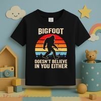 Bigfoot Doesnt Believe In You Either Bigfoot Doesn't Plus Size Toddler T-Shirt thumb 3