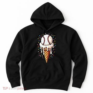 Baseball Drip Boy Ice Cream Cone Drip Baseball Hoodie