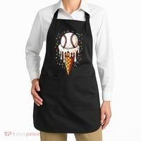 Baseball Drip Boy Ice Cream Cone Drip Baseball Apron thumb 2