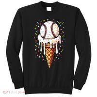 Baseball Drip Boy Ice Cream Cone Drip Baseball Sweatshirt thumb 0