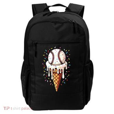 Baseball Drip Boy Ice Cream Cone Drip Baseball Backpack