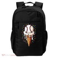 Baseball Drip Boy Ice Cream Cone Drip Baseball Backpack thumb 0