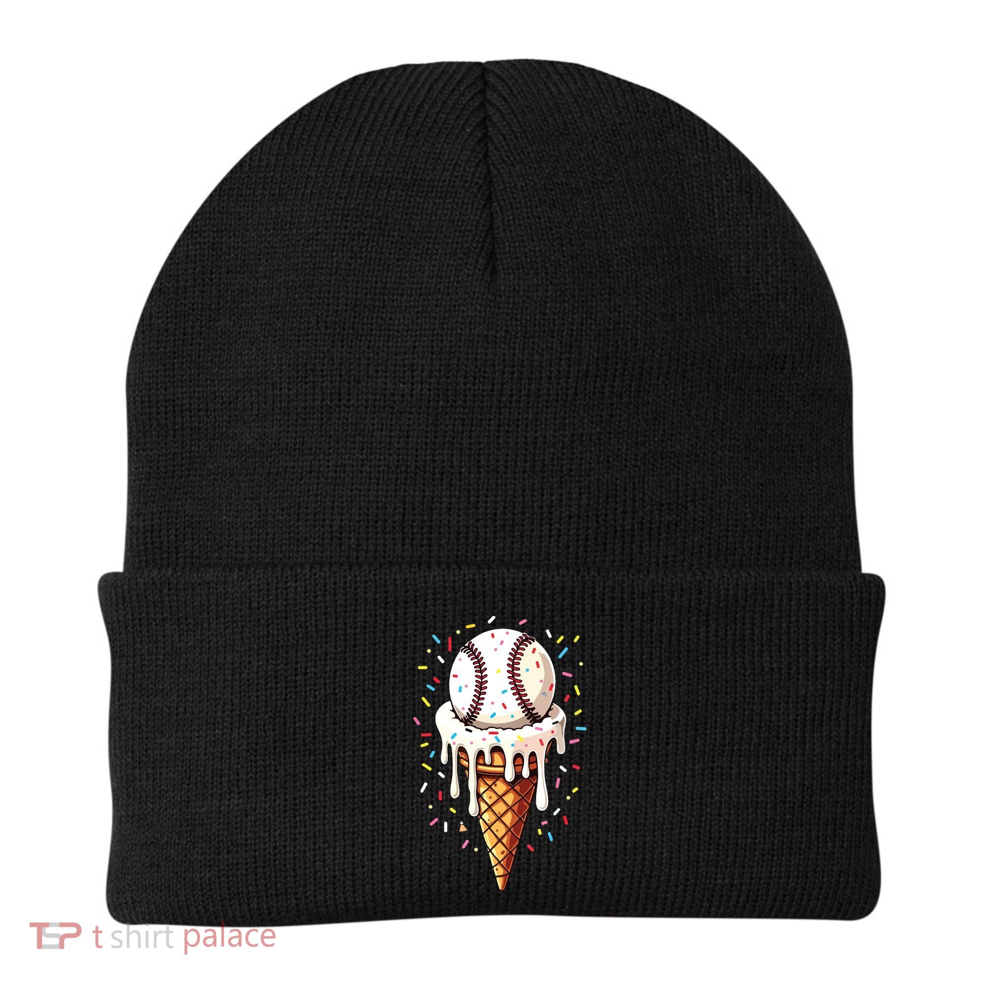 Baseball Drip Boy Ice Cream Cone Drip Baseball Beanie
