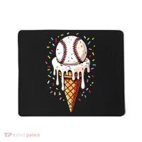 Baseball Drip Boy Ice Cream Cone Drip Baseball Mousepad thumb 0