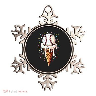 Baseball Drip Boy Ice Cream Cone Drip Baseball Ornament
