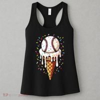 Baseball Drip Boy Ice Cream Cone Drip Baseball Women's Tank Top thumb 3