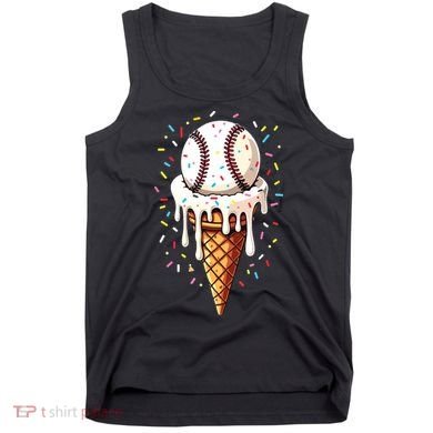 Baseball Drip Boy Ice Cream Cone Drip Baseball Tank Top