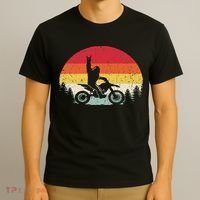 Bigfoot Dirt Bike Motocross Funny Sasquatch Enduro Vintage T-Shirt thumb 3